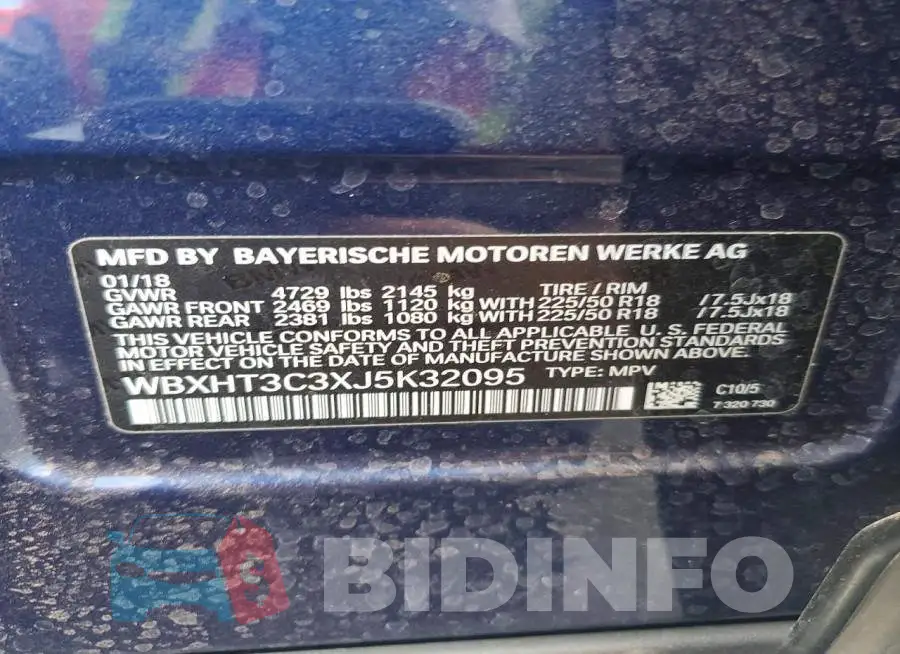 WBXHT3C3XJ5K32095 Photo# 13
