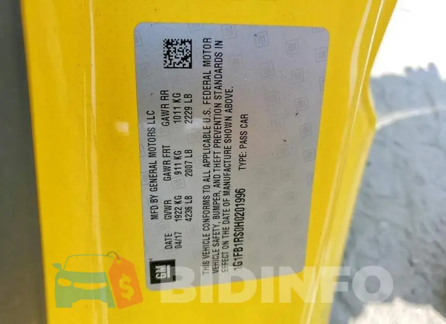 1G1FB1RS0H0201996 Photo# 13