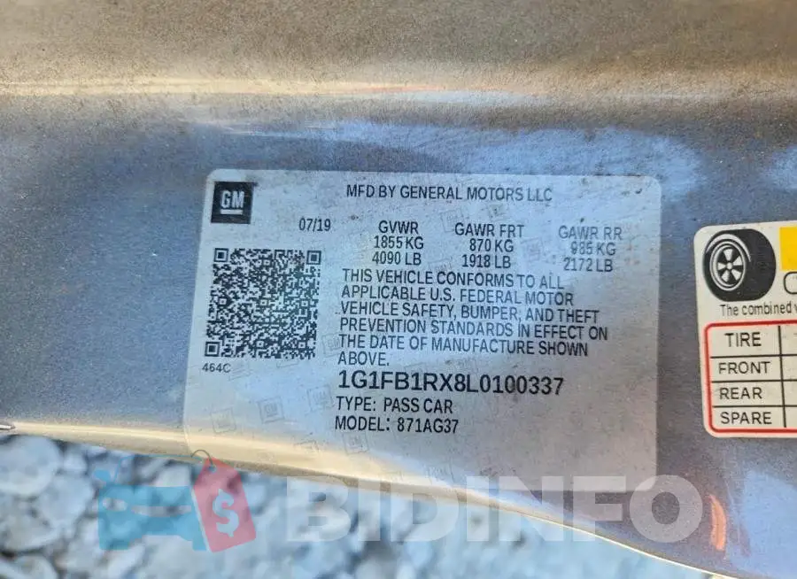 1G1FB1RX8L0100337 Photo# 13