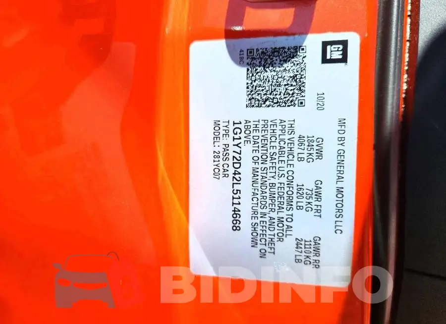 1G1Y72D42L5114668 Photo# 12