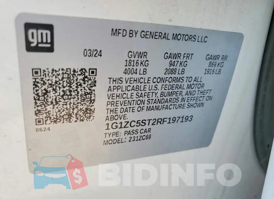 1G1ZC5ST2RF197193 Photo# 12