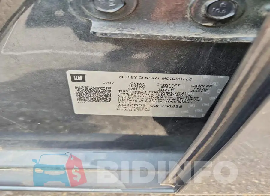 1G1ZD5ST0JF150438 Photo# 12
