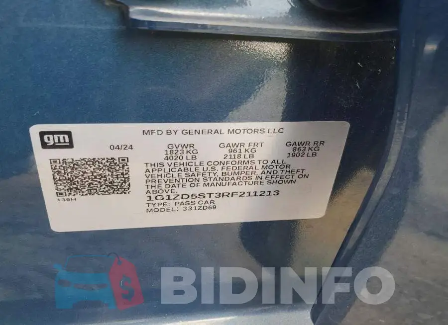 1G1ZD5ST3RF211213 Photo# 12
