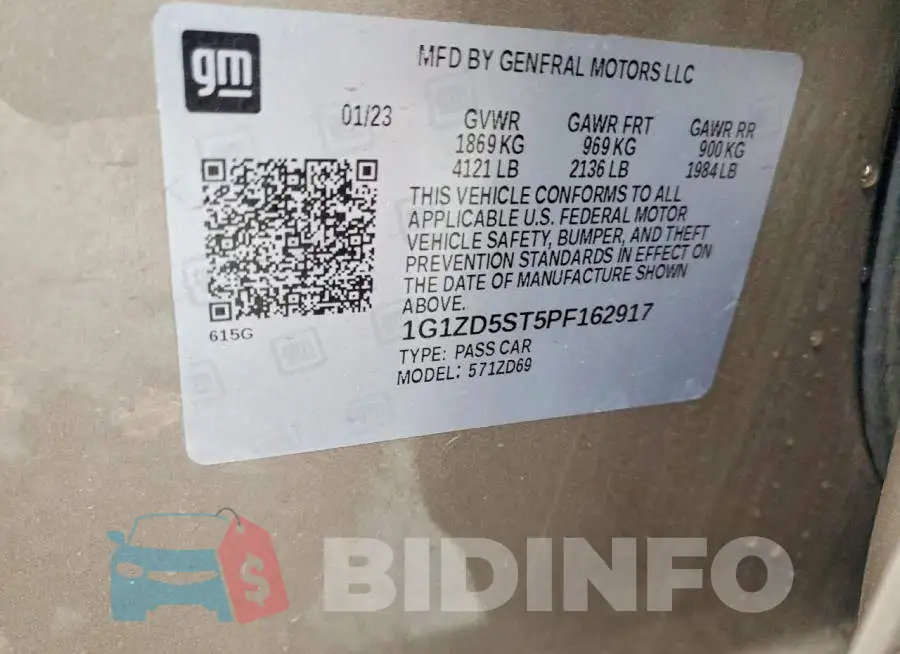 1G1ZD5ST5PF162917 Photo# 12