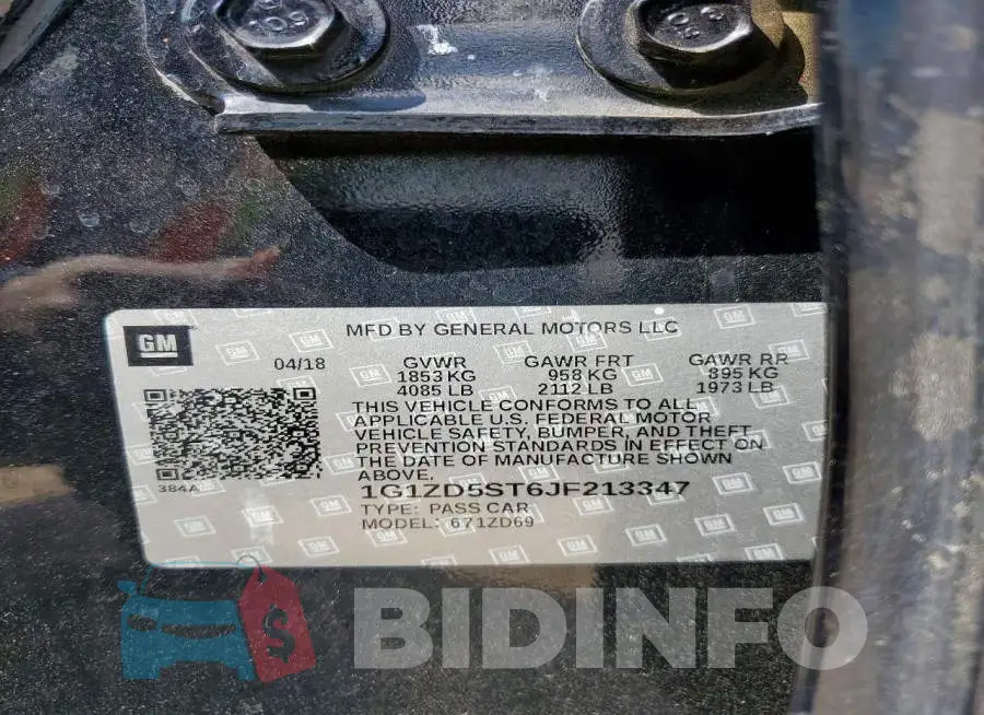 1G1ZD5ST6JF213347 Photo# 12