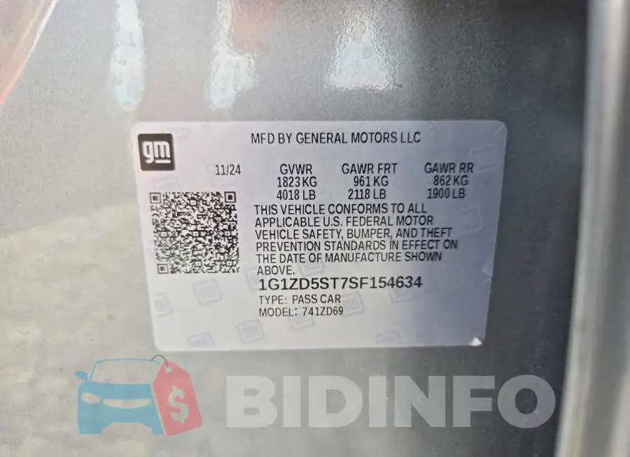 1G1ZD5ST7SF154634 Photo# 12