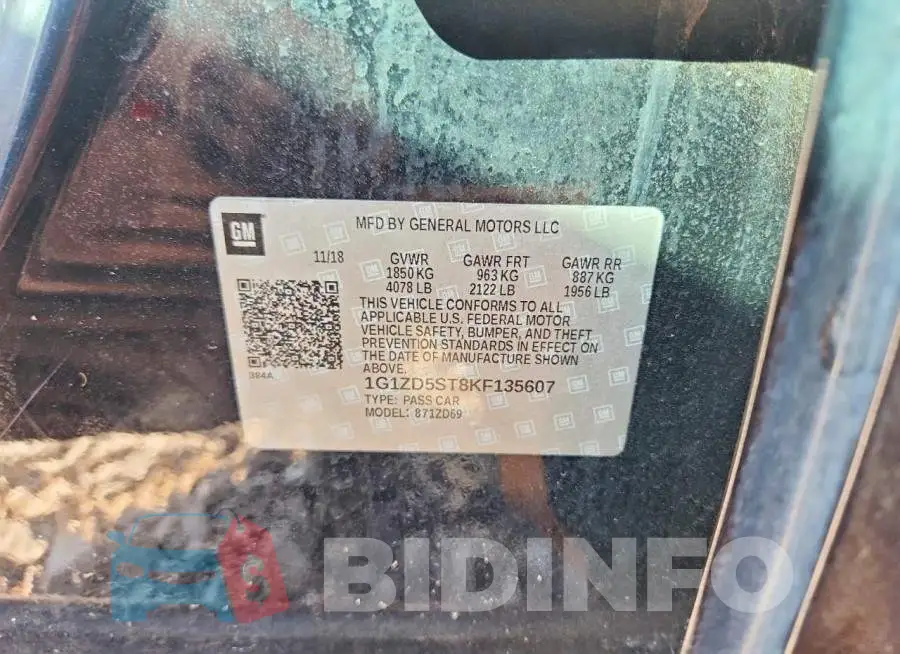 1G1ZD5ST8KF135607 Photo# 13