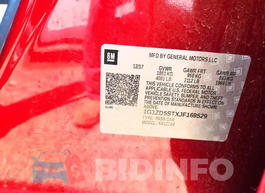 1G1ZD5STXJF169529 Photo# 12