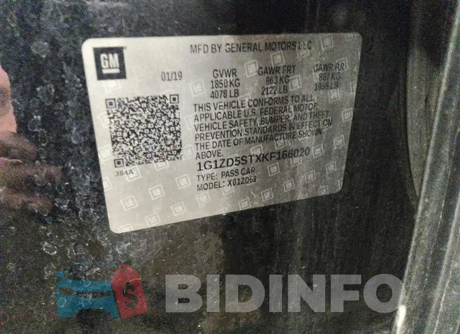 1G1ZD5STXKF166020 Photo# 12