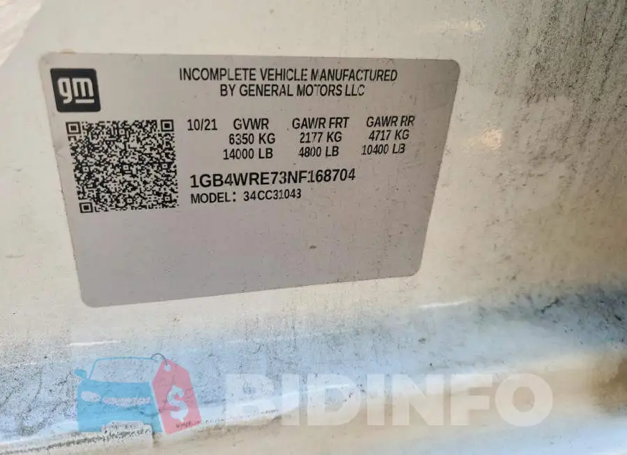 1GB4WRE73NF168704 Photo# 12