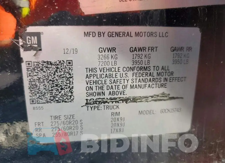 1GCRYAEH8LZ177528 Photo# 12