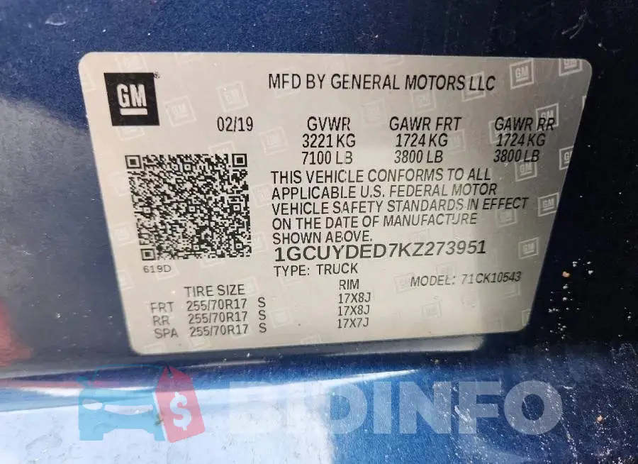 1GCUYDED7KZ273951 Photo# 12