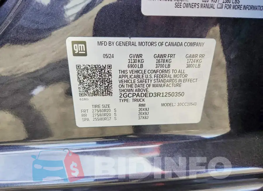 2GCPADED3R1250350 Photo# 12