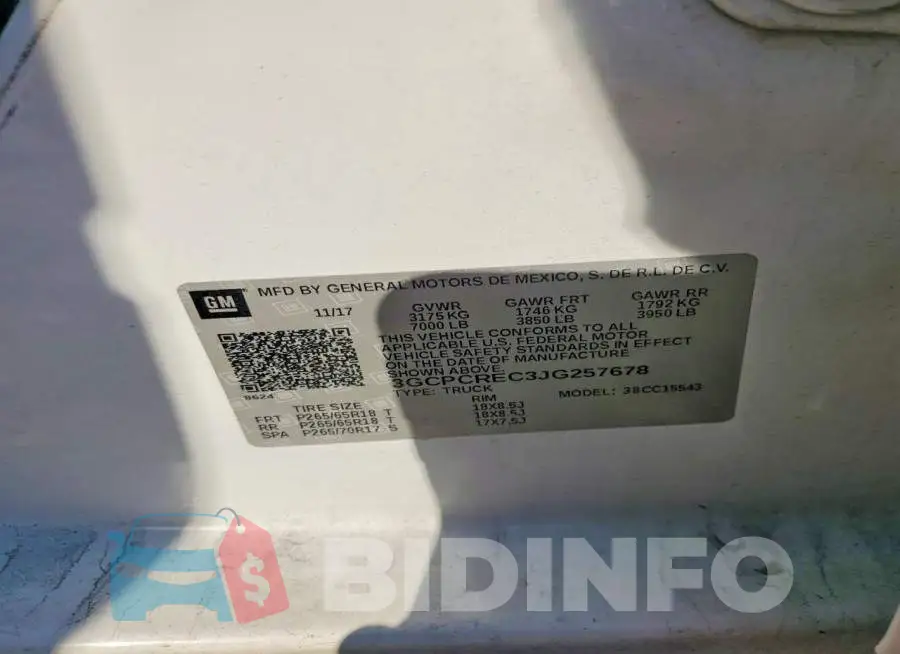 3GCPCREC3JG257678 Photo# 13