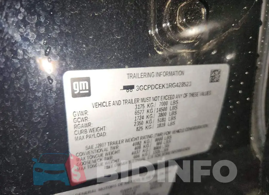 3GCPDCEK1RG428523 Photo# 13