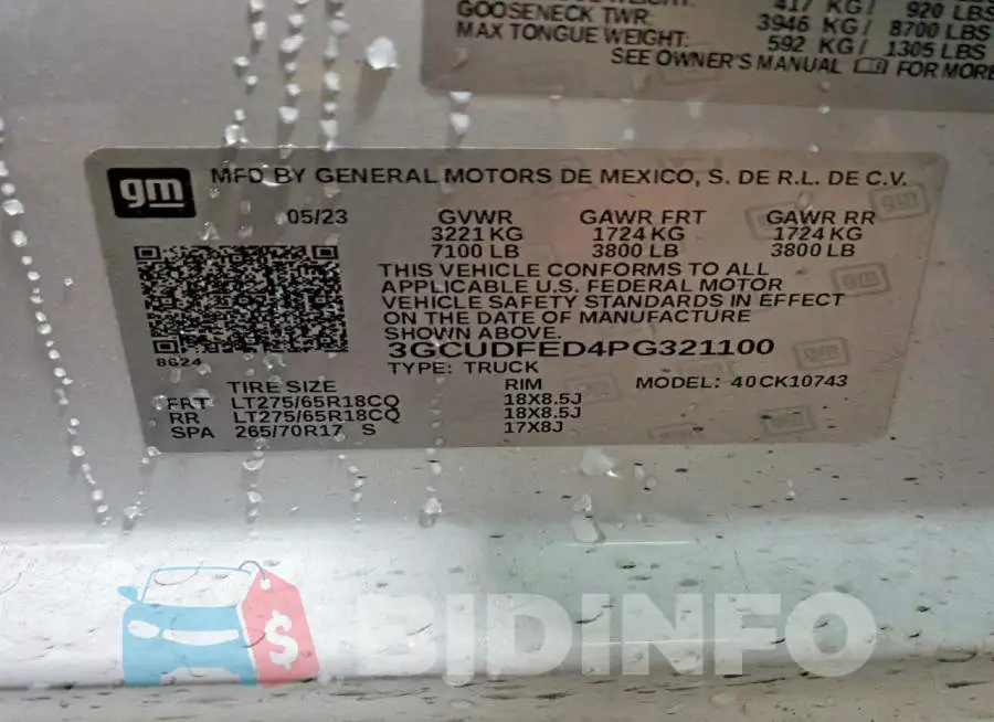 3GCUDFED4PG321100 Photo# 13
