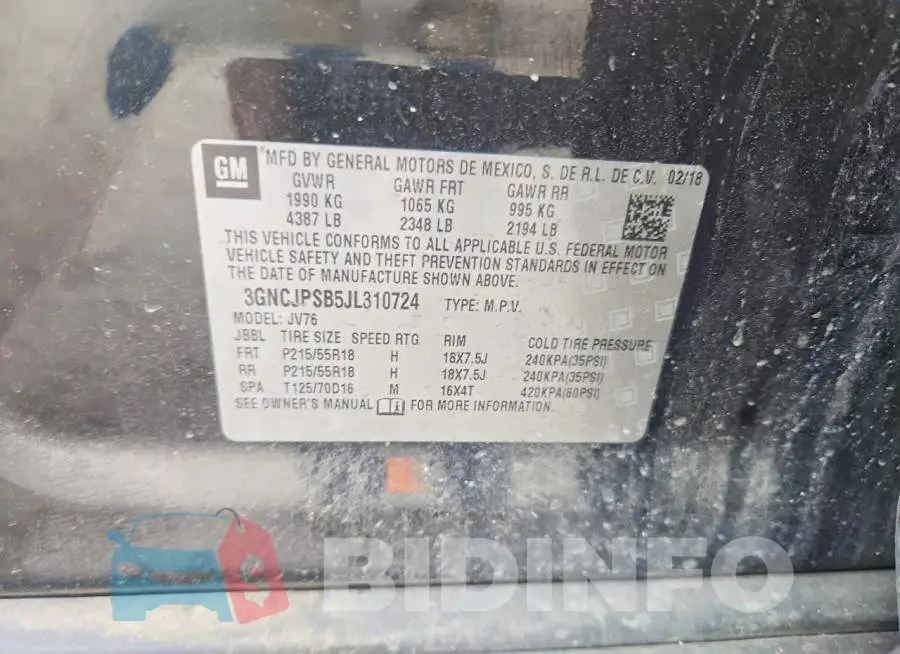 3GNCJPSB5JL310724 Photo# 13