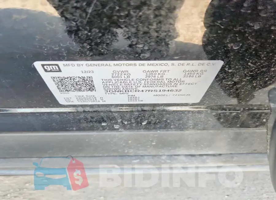 3GNKBCR47RS194632 Photo# 13