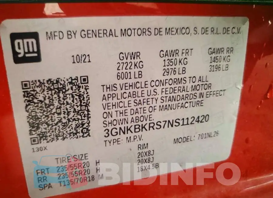 3GNKBKRS7NS112420 Photo# 14