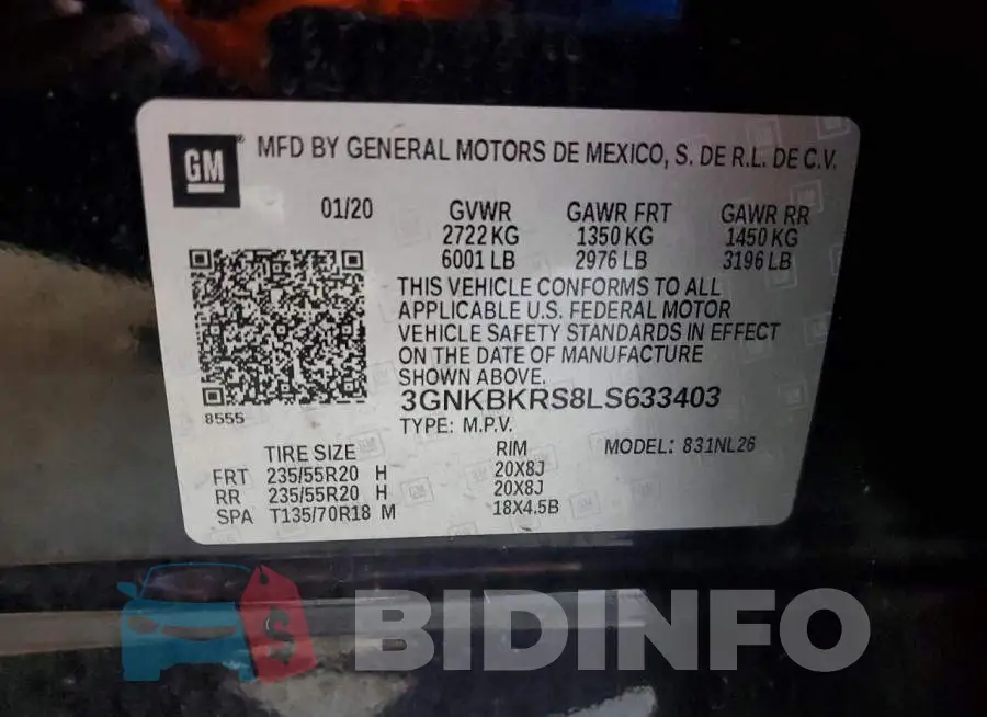 3GNKBKRS8LS633403 Photo# 13