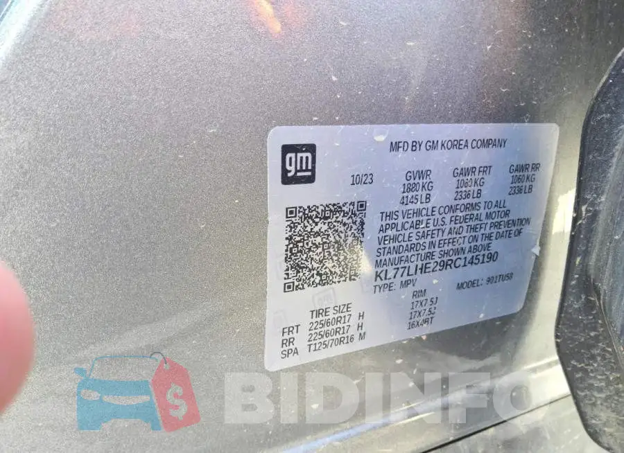 KL77LHE29RC145190 Photo# 13