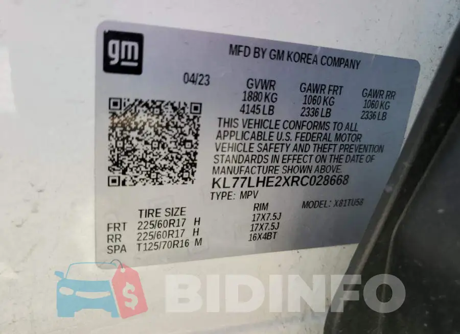 KL77LHE2XRC028668 Photo# 12