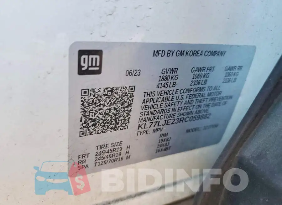 KL77LJE23RC059882 Photo# 13
