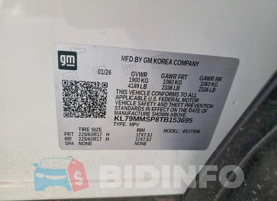 KL79MMSP8TB153695 Photo# 14