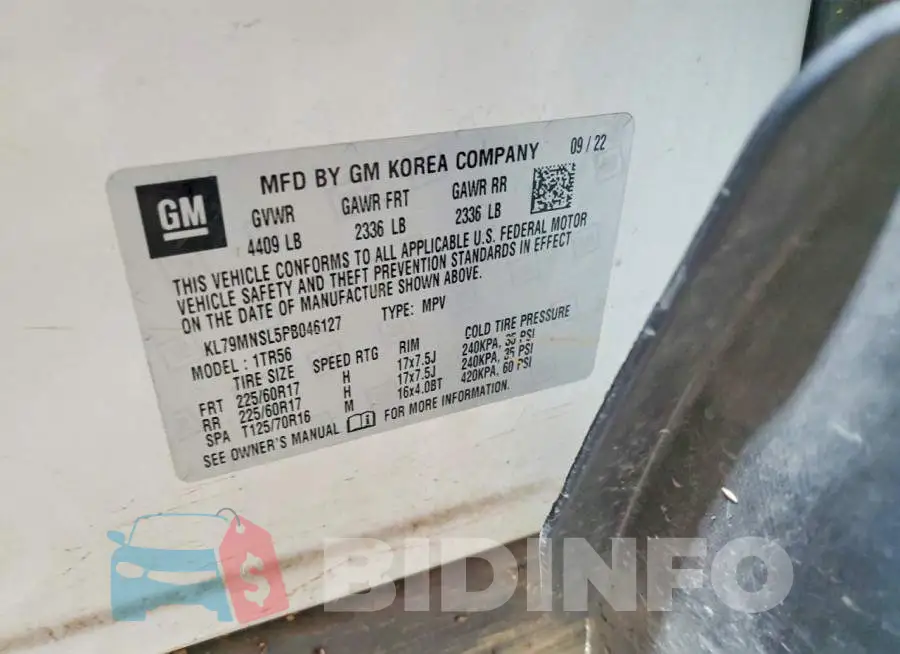 KL79MNSL5PB046127 Photo# 13