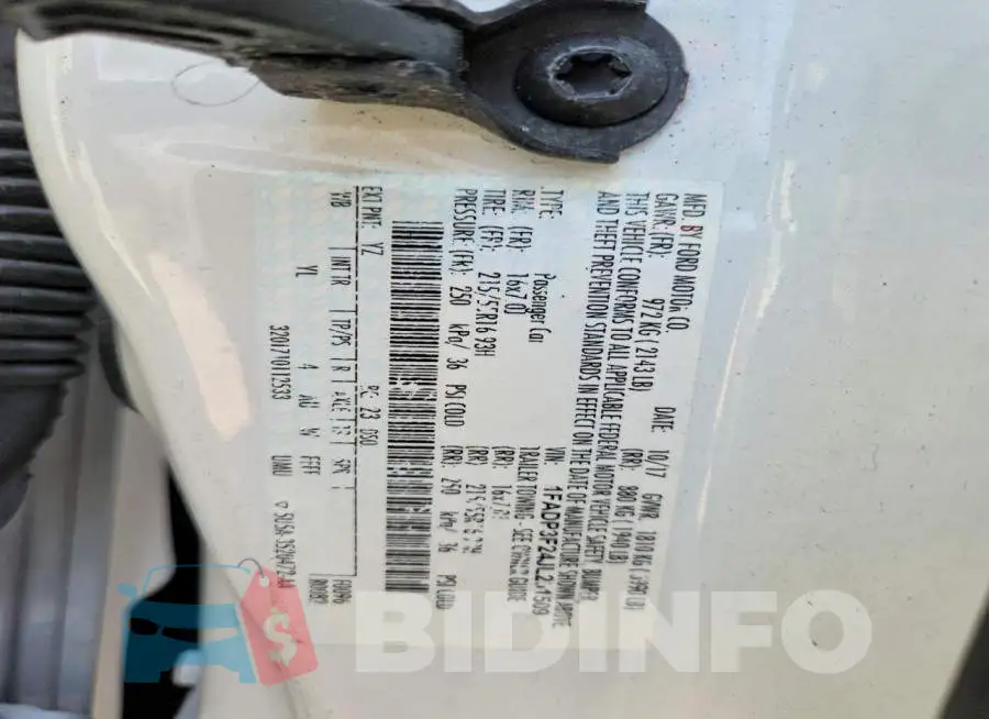 1FADP3F24JL201509 Photo# 12