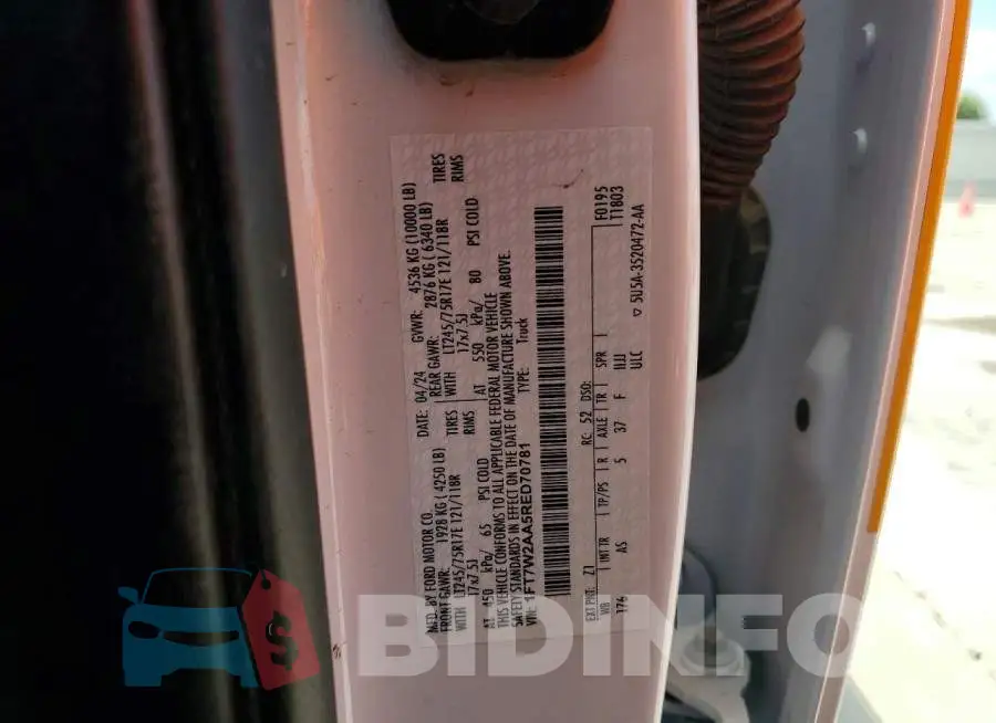 1FT7W2AA5RED70781 Photo# 12