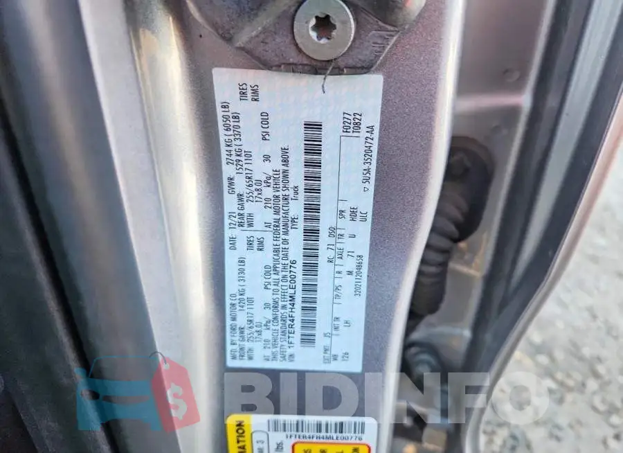 1FTER4FH4MLE00776 Photo# 13