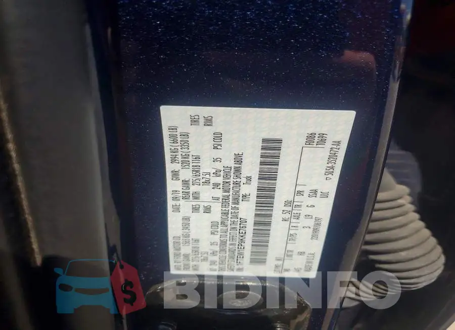 1FTEW1EP9KKE76707 Photo# 12
