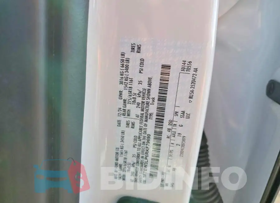 1FTEW3LP6RKF79690 Photo# 12