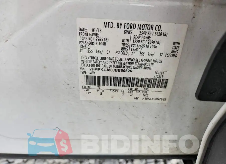 2FMPK4J80JBB50626 Photo# 13
