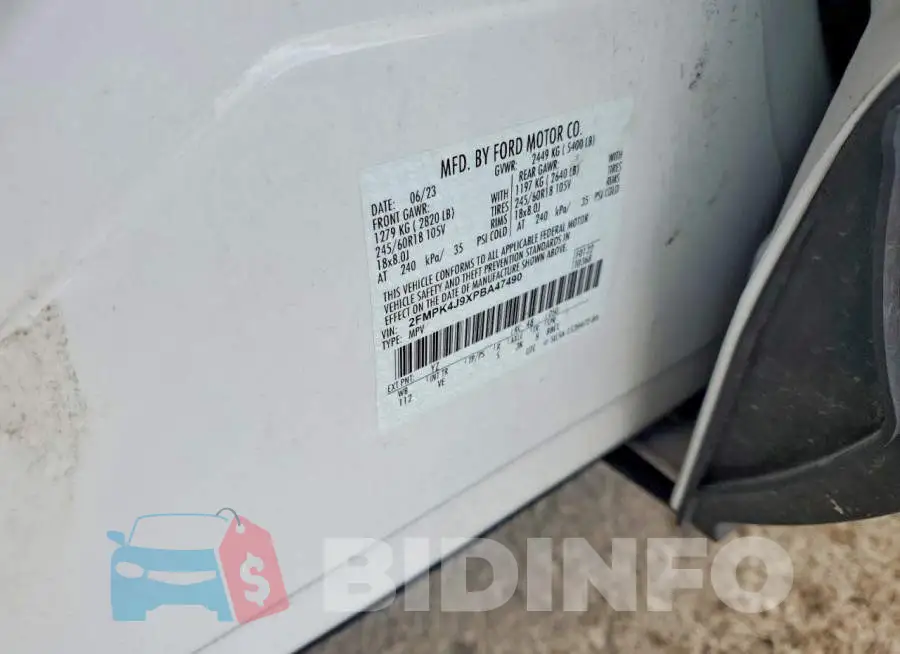 2FMPK4J9XPBA47490 Photo# 13