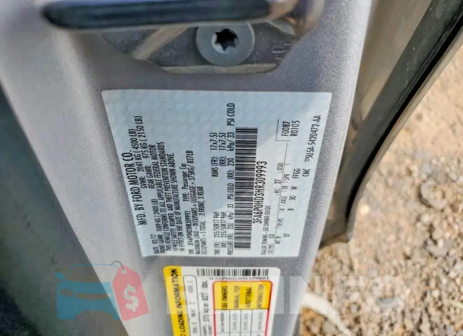 3FA6P0HD3HR309993 Photo# 12
