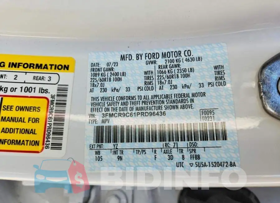 3FMCR9C61PRD96436 Photo# 13