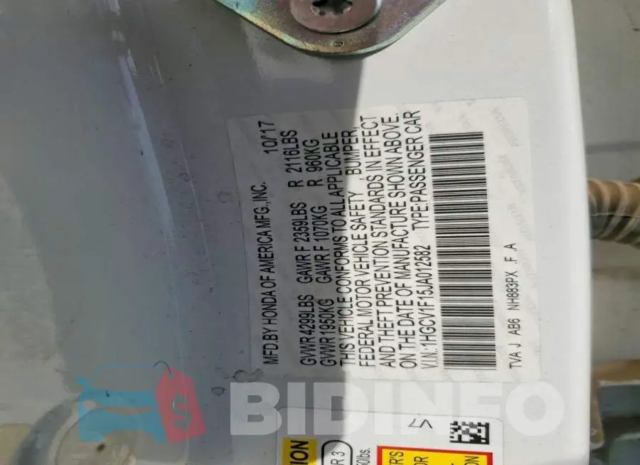 1HGCV1F15JA012582 Photo# 12