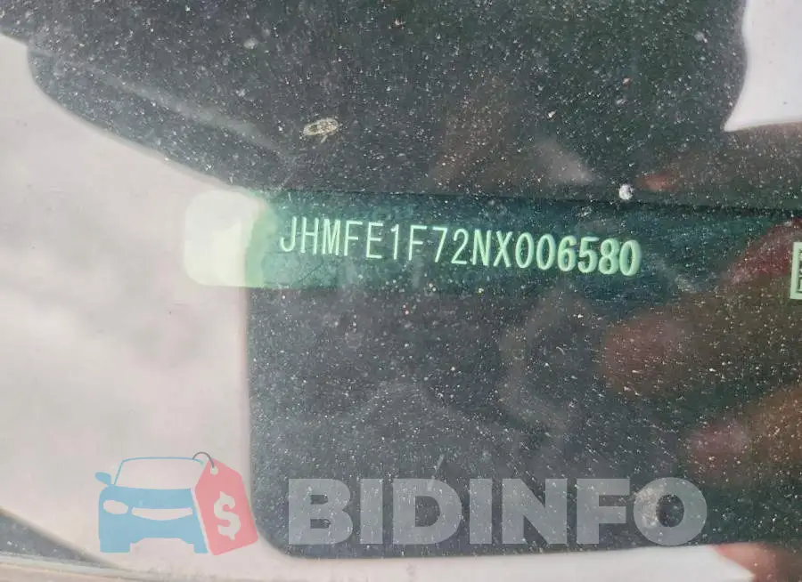 JHMFE1F72NX006580 Photo# 12