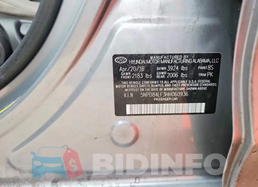 5NPD84LF3HH060936 Photo# 12