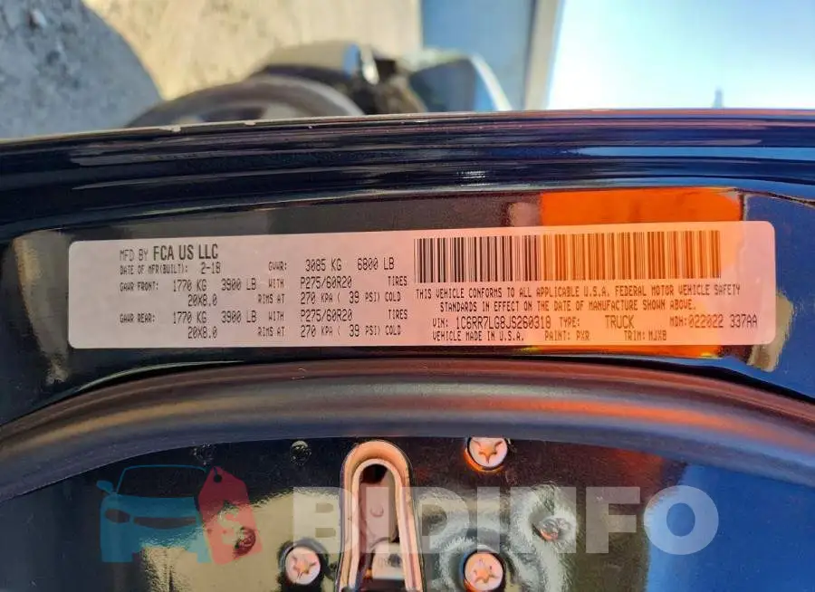 1C6RR7LG8JS260318 Photo# 12