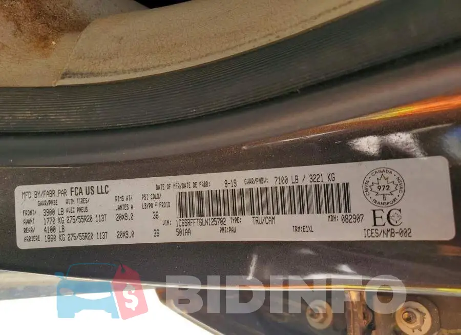 1C6SRFFT6LN125702 Photo# 12