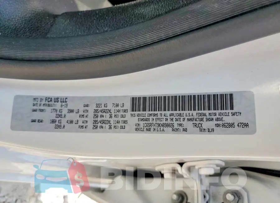1C6SRFHT9KN890026 Photo# 13