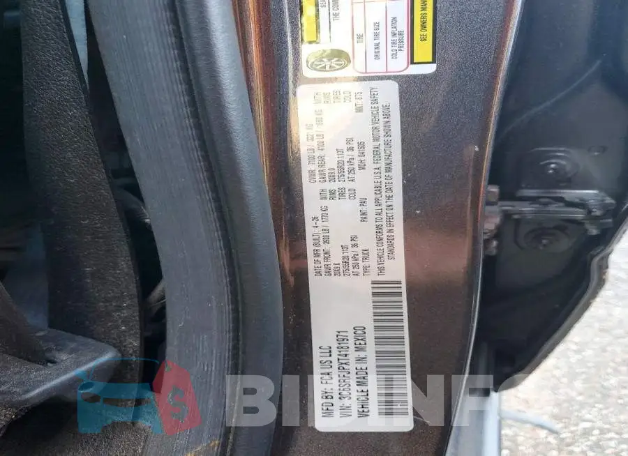 3C6SRFJPXT4181971 Photo# 12