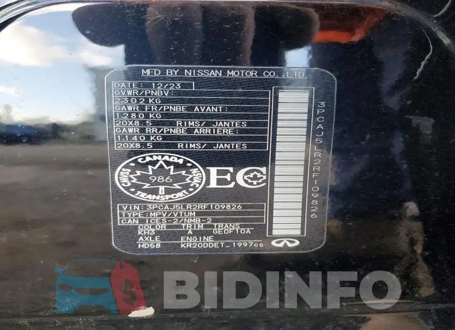 3PCAJ5LR2RF109826 Photo# 13