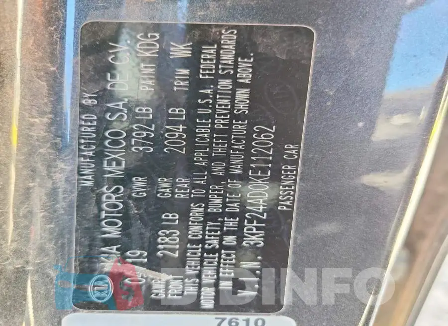 3KPF24AD0KE112062 Photo# 12