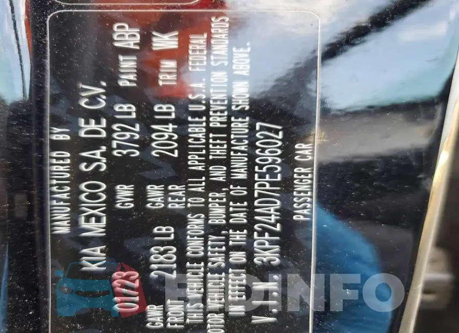 3KPF24AD7PE596027 Photo# 12