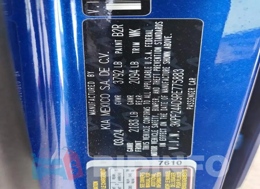 3KPF24AD9RE775883 Photo# 13