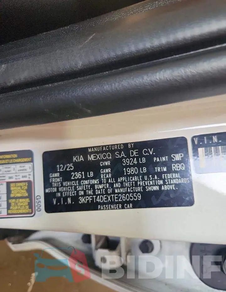 3KPFT4DEXTE260559 Photo# 13